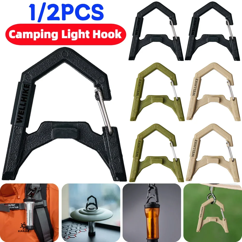 1/2Pcs Tent Lamp Hanging Hook For ABS GZ Light Hanger Camping Lantern Hanging Buckle For Outdoor Camping Fishing Hiking Tools
