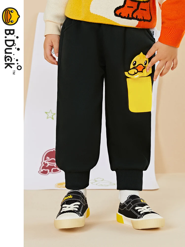 

B.Duck New Spring Autumn Thick Boys Pants Casual Long Style Trousers For Kids 3- 10 Years Old Teenage Children Sport Outdoor