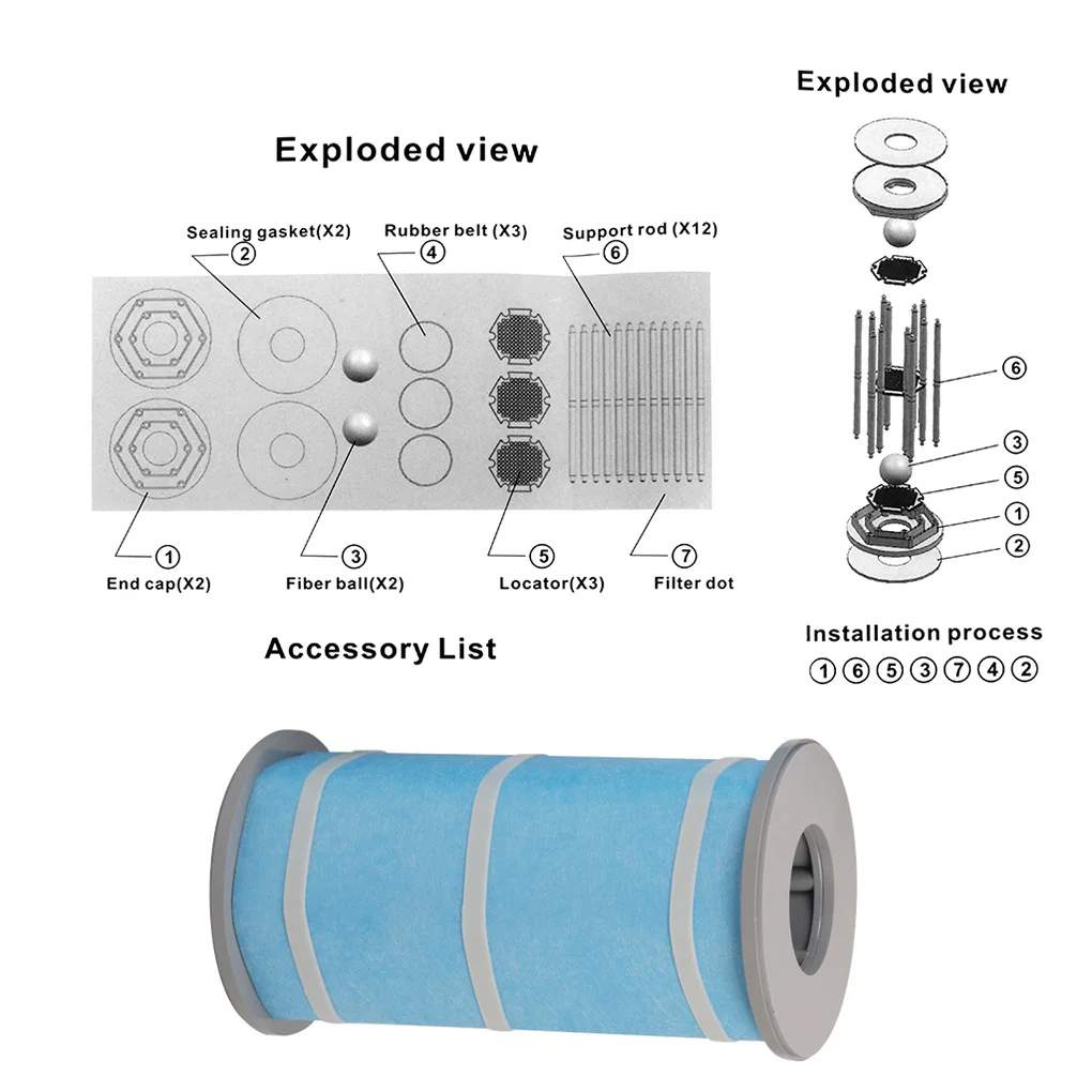 

Фильтр для воды, уловитель пятен, принадлежности для бассейна, удобный Резиновый Большой