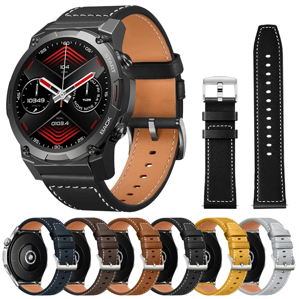 Premium 22mm Leather Watch Strap - Elegant and Versatile Design