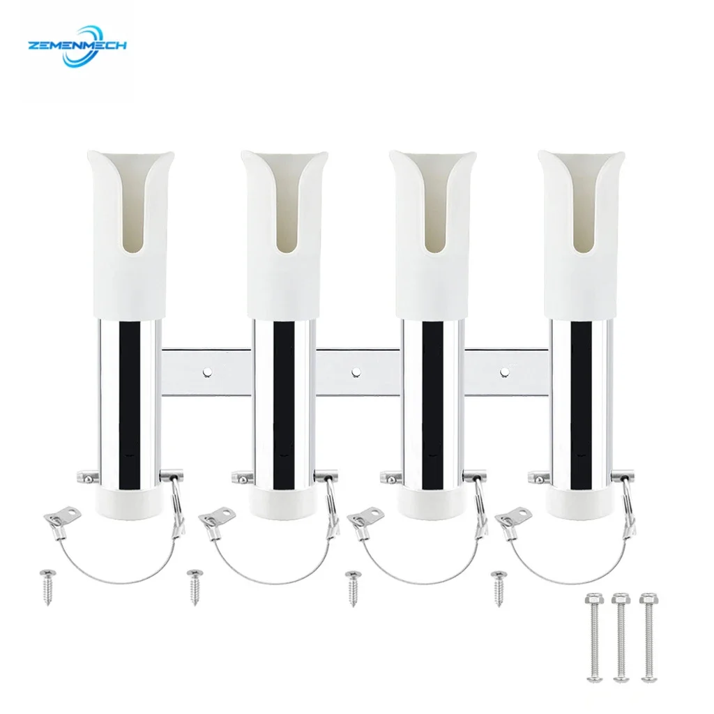 

Морские аксессуары 4 трубки звеньевые держатели для удочек стойка для лодки рыболовной удочки держатель стойка для стойки трубки Монтажный кронштейн из нержавеющей стали 316