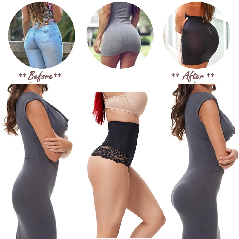 Shapewear Thong Panty for Women Body Shaper High Waisted Tummy Control  Panties Lace Seamless Shapewear Slimming Waist Trainer - AliExpress