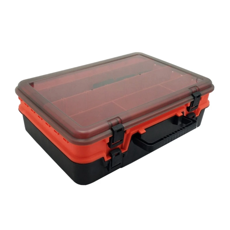 

Waterproof Fishing Tackle Box Fishing Hook Storage Trags Organizers Box Clear Adjusted Dividers Terminals Tackle Case A2UF