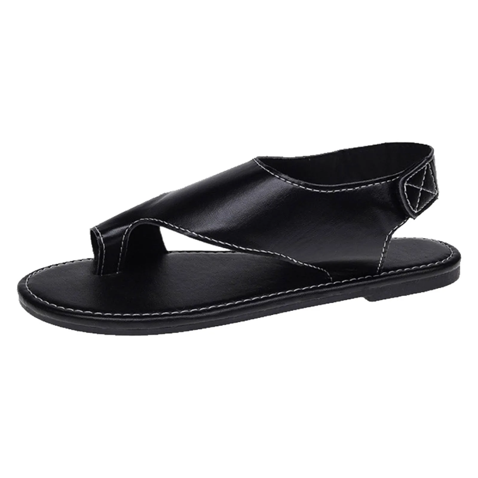 Women'S Sandals With Arch Support Comfortable Soft Open Toe Casual Flat Sandals For Various Occasions Beach Toe Ring Flip Flops 5