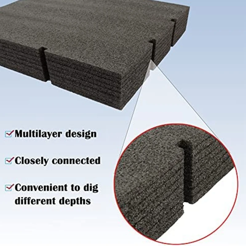 48-22-8452 Foam Tool Drawer Inserts For Packout Drawer Tool Boxes For Packout Foam Inserts