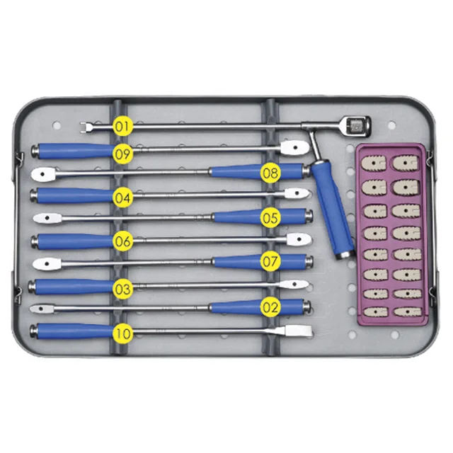

Spinal Lumbar Fusion Device Instrument Kit Instruments Set