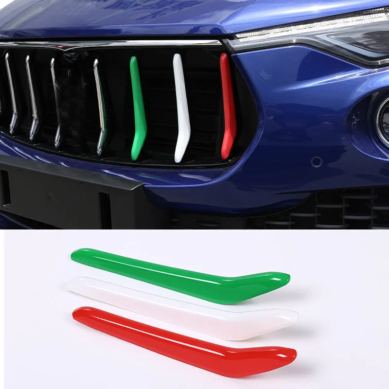 3X Front Grille Strip Cover Trim Insert For Maserati Ghibli 2014 - View #12
