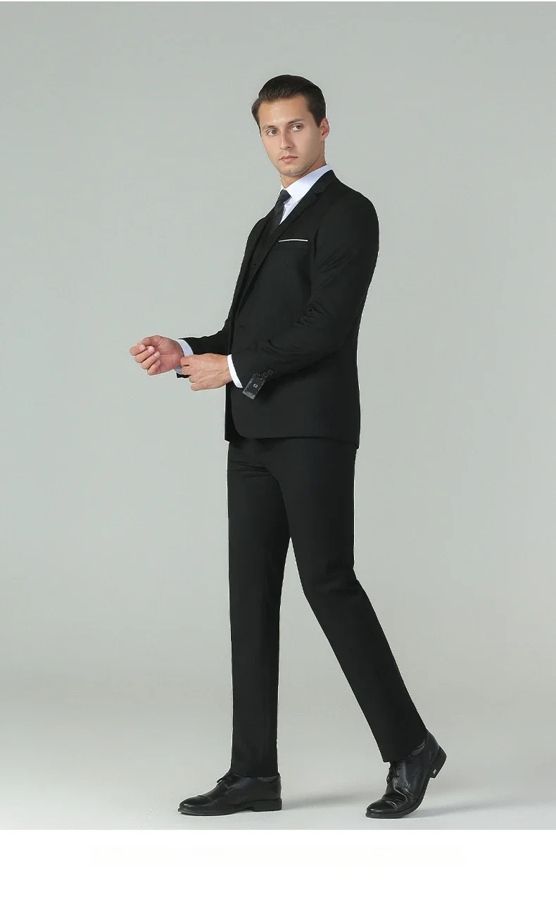 6XL ( Blazer + Vest + Pants ) High-end Business Formal Slim Men Suits British Style Large Size Groom Wedding Dress 3-piece Set