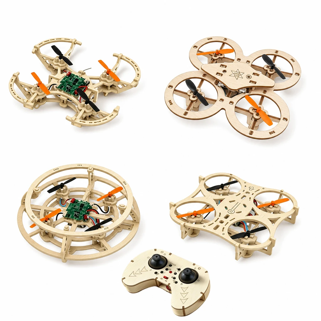 Drone enfant avec caméra HD, jouet volant télécommandé, 3 batteries