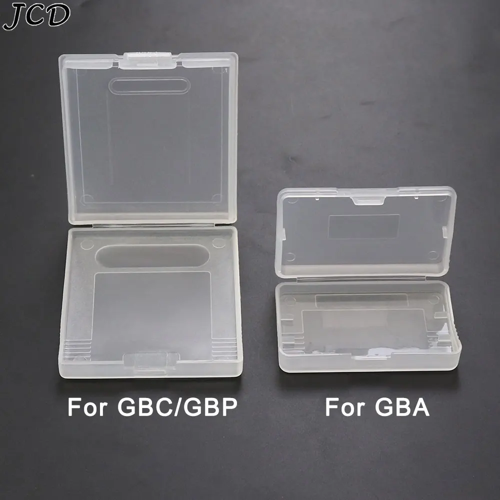 

JCD 2Pieces Clear Plastic Game Cards Cartridge Case Dust Cover Case For Game Boy Advance GBA For gameboy Advance GBC GBP