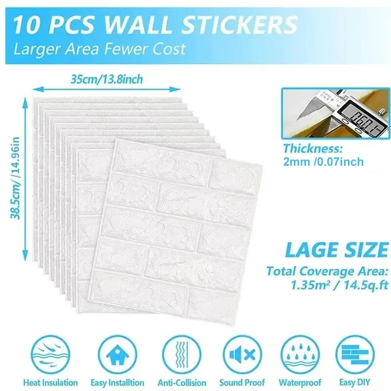 3D Wall Stickers Self-adhesive Decorative