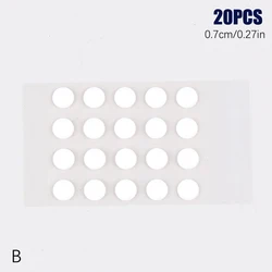 Compact Round PTFE Mouse Skates - Enhanced Glide & Durability (1sheet)