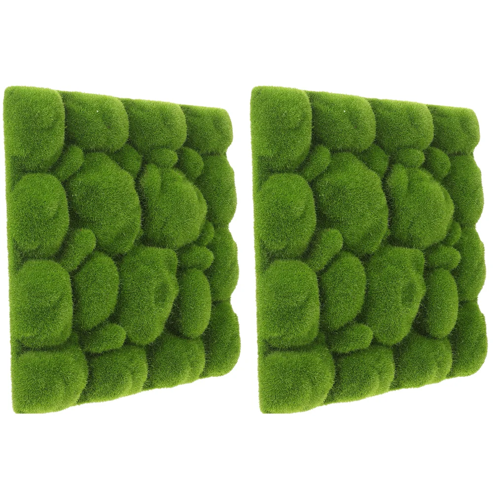 

Artificial Moss Wall Panel Fake Moss Foams Backdrop Grass Plant Simulation Greeny Privacy Hedge Screen Faux Moss Turf Garden