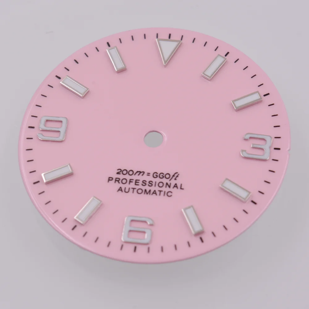 Blue green Luminous 29mm Watch Dial Sterile For NH35 NH36 PT5000 ETA 2824 2836 Miyota 8215 8205 821A DG2813 Movement Accessory