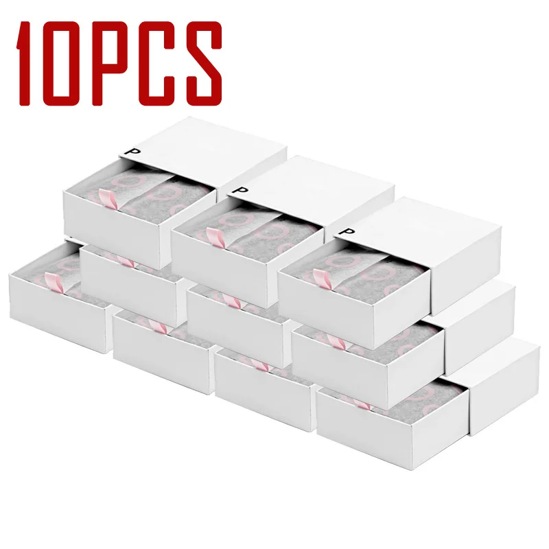 

10pcs Packaging Bracelets-case Bracelet Display Ring Earrings Necklace Gift Velvet Box Compatible With DIY Jewelry