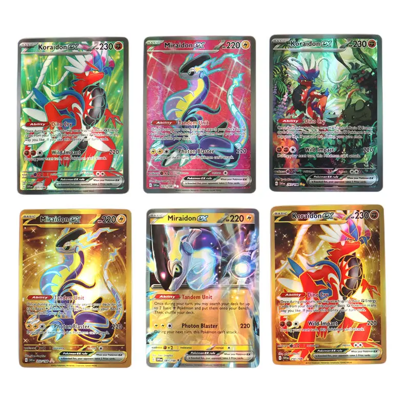 Holographic Pokemon Cards Scarlet Violet New ex Vstar Vmax GX in English  Letter with Rainbow Arceus Shiny Charizard Kids Gift - AliExpress