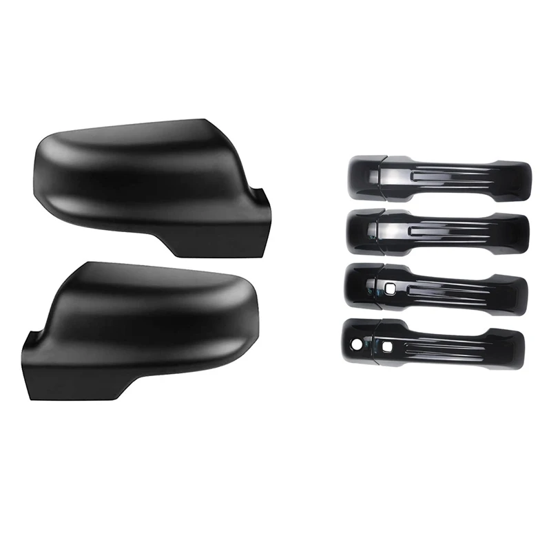 

Rearview Mirror Cover For Dodge Ram 1500 2019-2021 Accessories Side Door Handle Cover Decorative Trim With Smart Keyhole