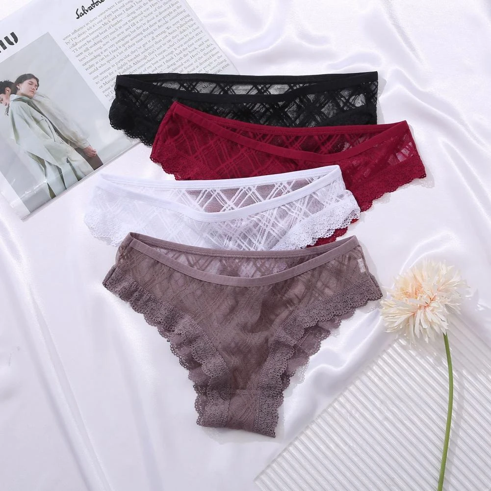 schuintrekken Doorlaatbaarheid Spoedig Vrouwen Slipje Sexy Ondergoed Kant Slipje Lingerie Bloemen Kant Korte  Perspectief Dames Pantys Amcık Gösteren Kilot Tanga| | - AliExpress