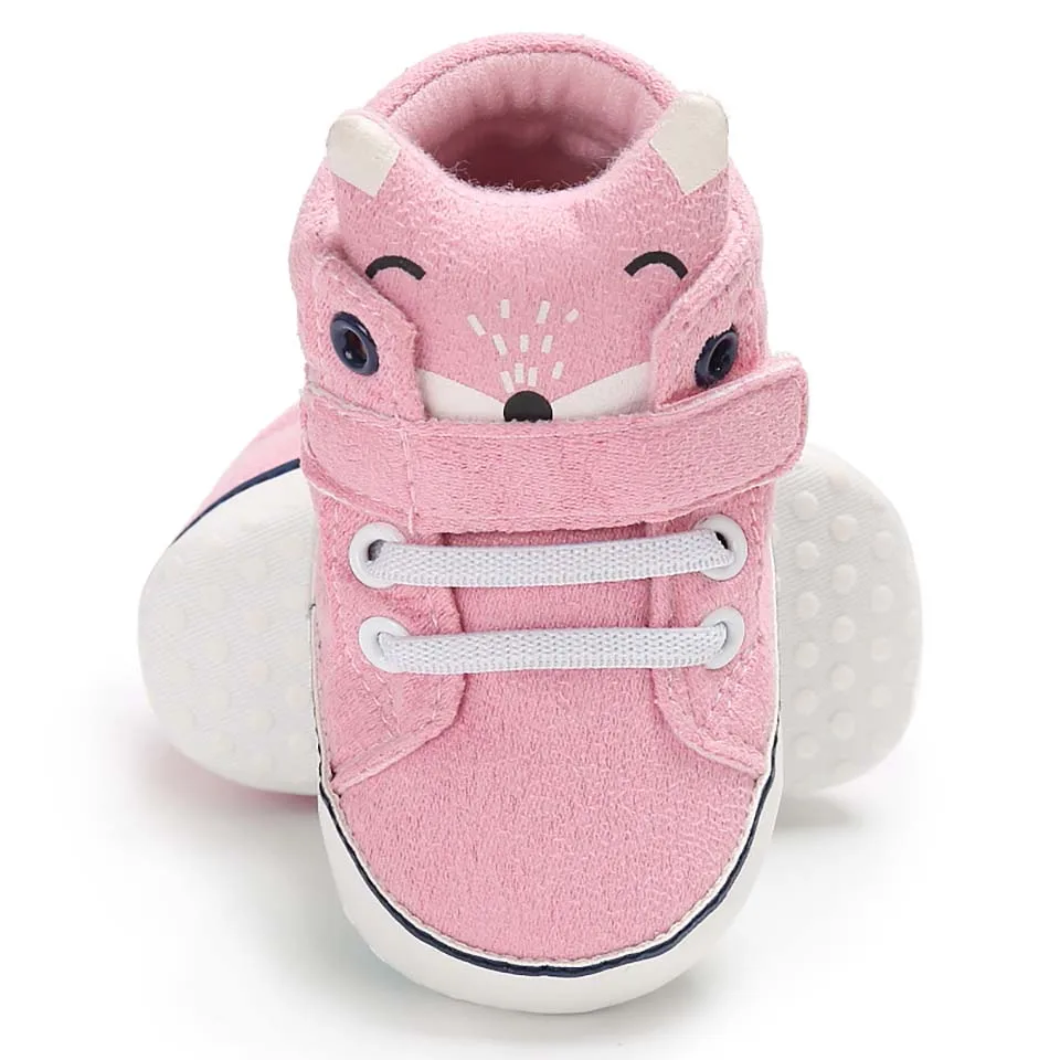 Baby Shoes Kid Boy Girls Fox Soft Newborn First Walker Antislip Soft