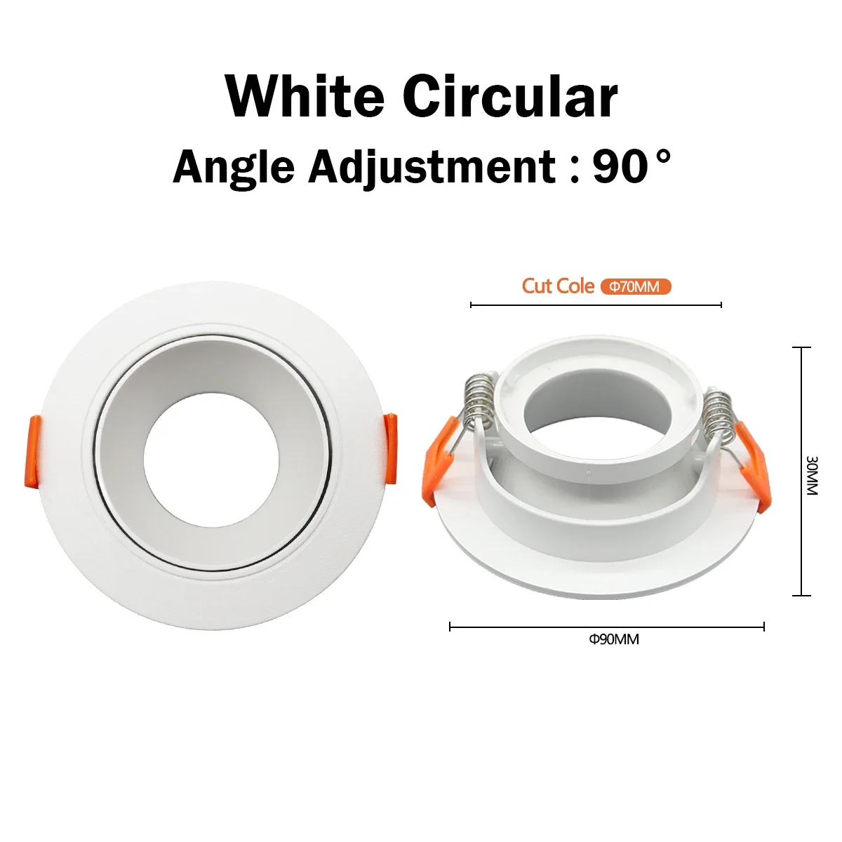 White circular