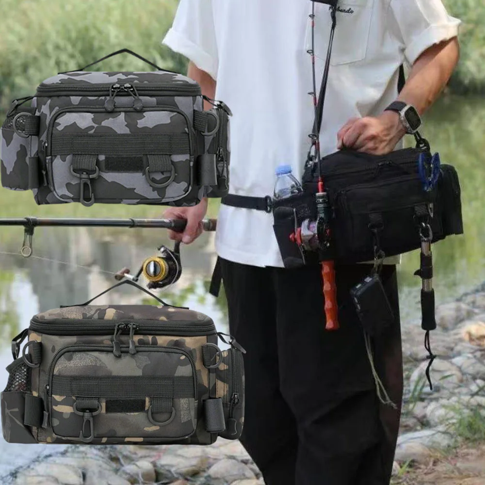 Camouflage Backpack Angling Tools Fishing Rucksack Bag Men's Backpacks Items Tackle Sports Entertainment