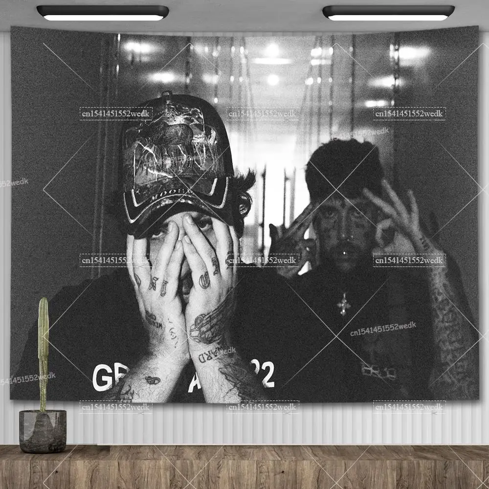 Suicideboys Wall Tapestry Rapper Suicideboys Tapestry Aesthetic Dorm Background Teen Room Decoration for tapestry decor