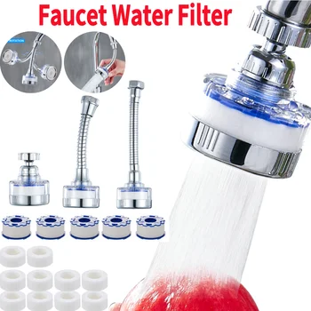 360° Rotating Faucet Mount Filters Bath Faucet Connector Pressurized Sink Faucet Water Filter Universal Faucets Bubbler Nozzle