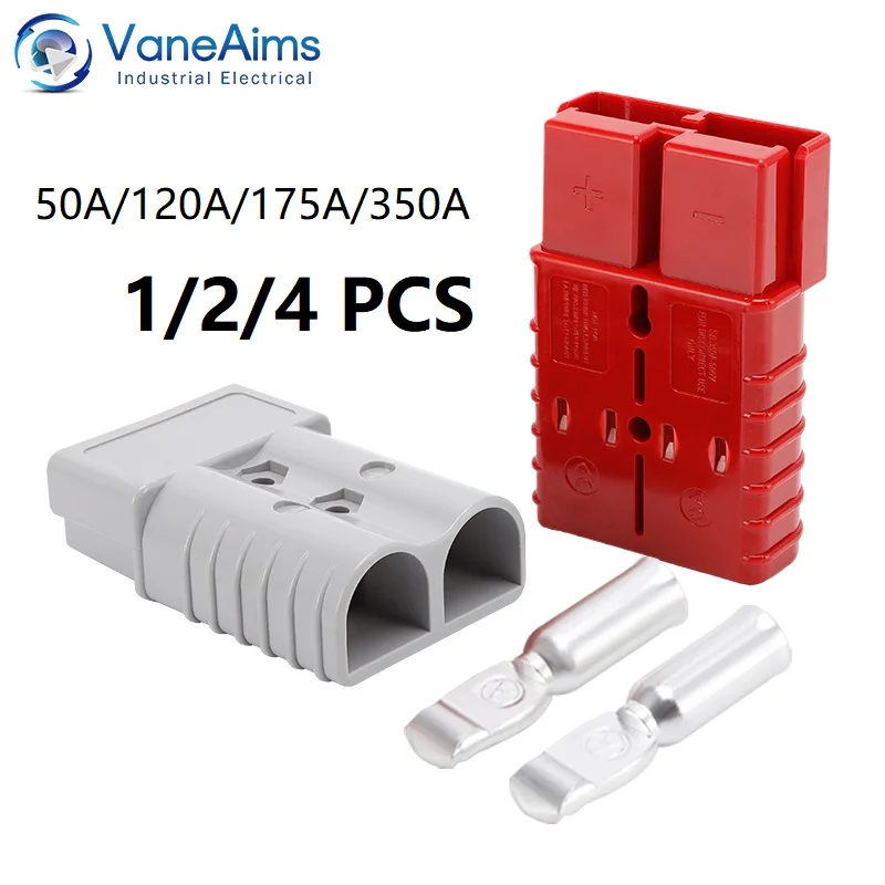 1/2/4pcs 50A 120A 175A 350A 600V High-Current ไฟฟ้าตัวเชื่อมต่อสายไฟ Quick Plug สําหรับรถแบตเตอรี่ชาร์จ 1