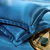 2PCSLuxury Blending Mulberry Silk Pillowcase Satin Soft Silky Two-sided Pillow Case Skin Beauty Skin Friendly Pillow Cover Solid 3