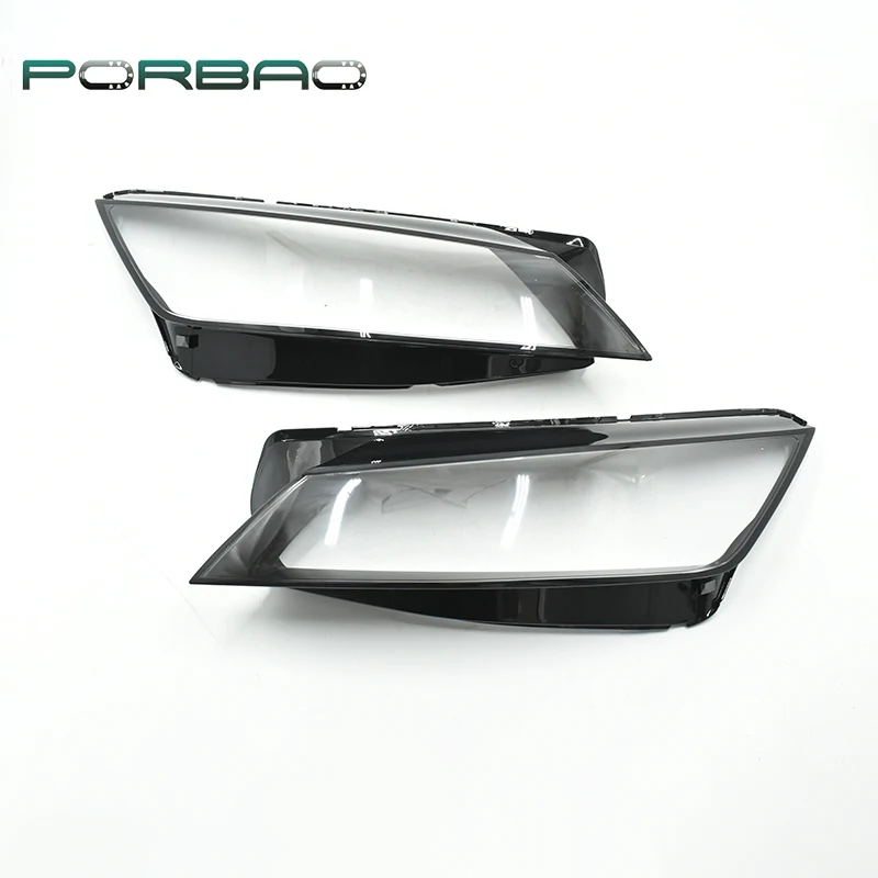 PORBAO Car Light Housing For AUDI TT 2015-2021 Plastic Headlight Lens Cover Head Lamp Clear Shell Front Headlamp Case