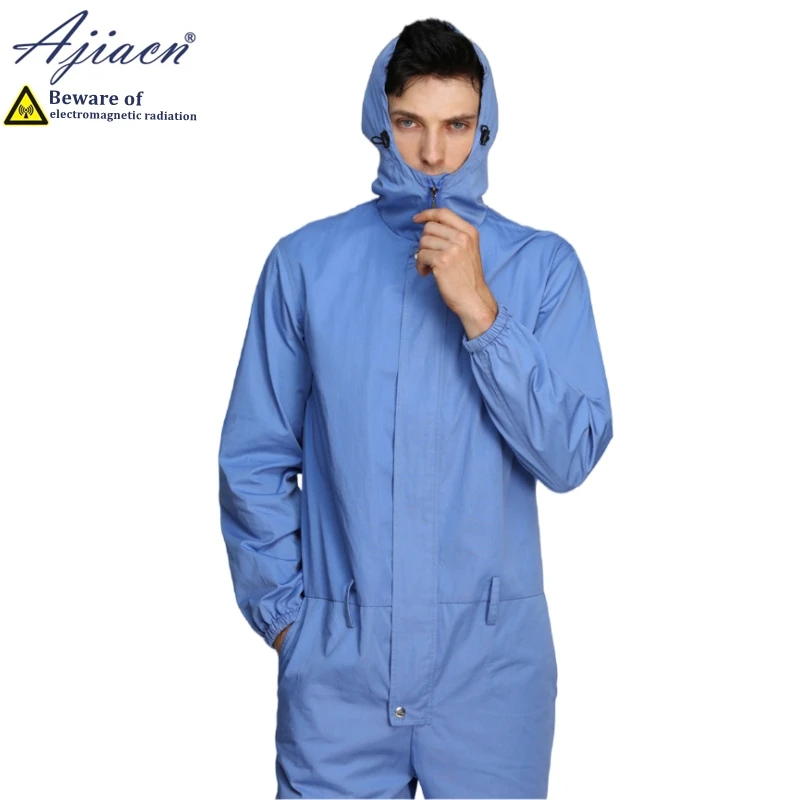 Anti-radiation coveralls EMC laboratory, Electrical equipment room Electromagnetic radiation shielding clothing