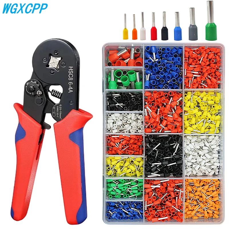 2120 Pcs Box,ve Tubular Crimp Terminals+crimping Pliers,electrical Tube