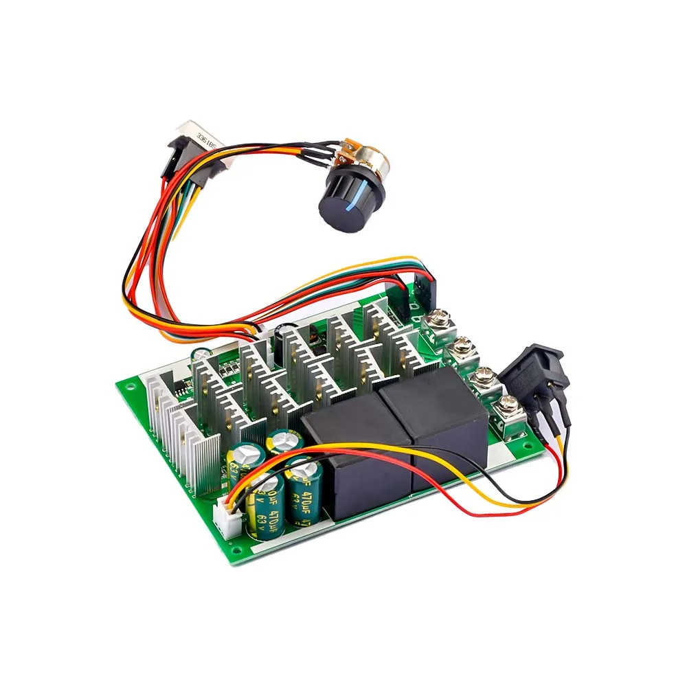 60A 10-55V PWM Speed Controller Module Forward Reversal Adjustable DC Motor 12V 24V 36V 48V MAX 100A Power Supply Accessories