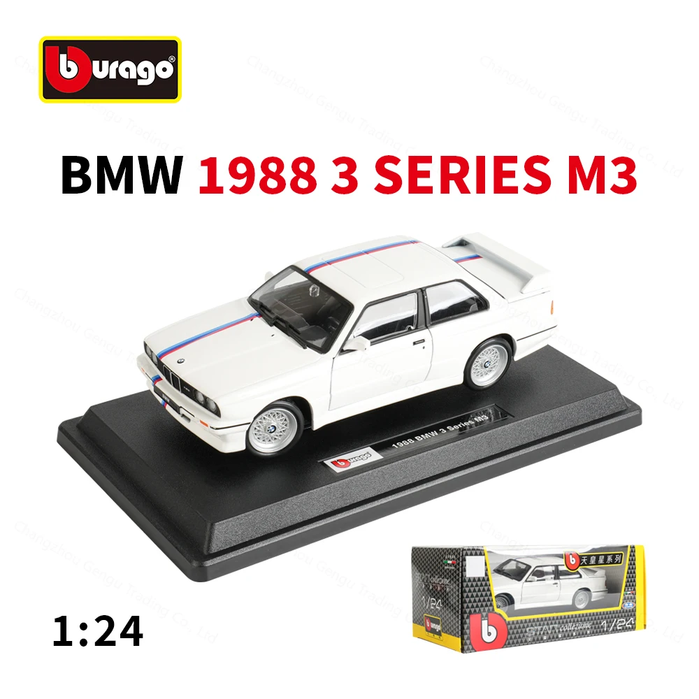 Bburago 1:24 BMW M3 (E30) Die-Cast Sports Car Collectible