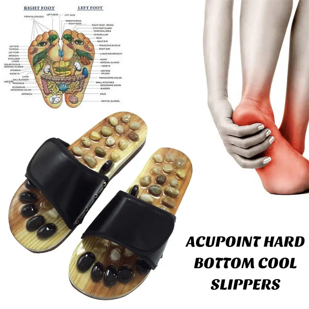 JNE Indoor Open Toe Non-Slip Acupressure Reflexology Massage Slippers -  Walmart.com