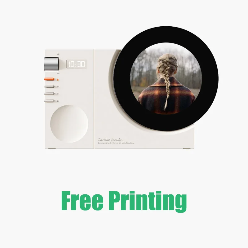 

Custom Sound Box Vinyl Retro Wireless Bluetooth Speaker Record Player for Home Living Room Photo Printing Logo Birthday Gift