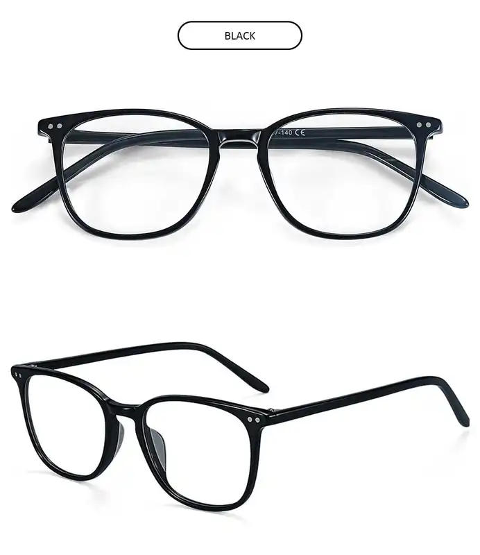 ZENOTTIC Casual Square Optical Prescription Eyeglasses Frames Unisex Ultralight Acetate All Day Comfort Spectacle Frame - Image 3