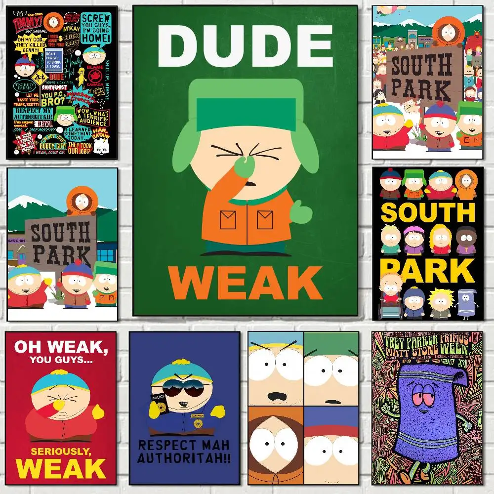 South Cartoon Parke Poster Print A4 A3 A2 Wall Art Decor For Room Office Gift For Fans 1