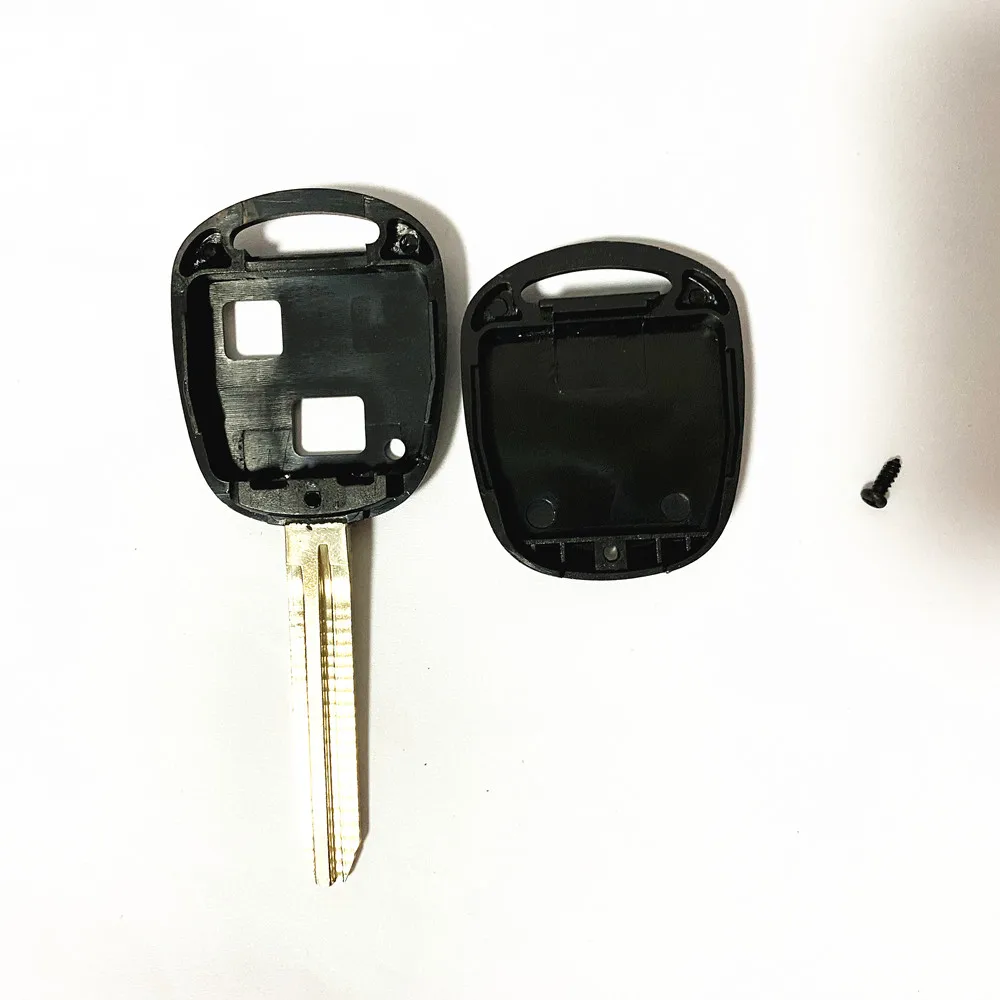 

Чехол для автомобильного ключа 2/3 BTN для Toyota Yaris Prado Tarago Camry Corolla TOY43 Blade с резиновыми кнопками