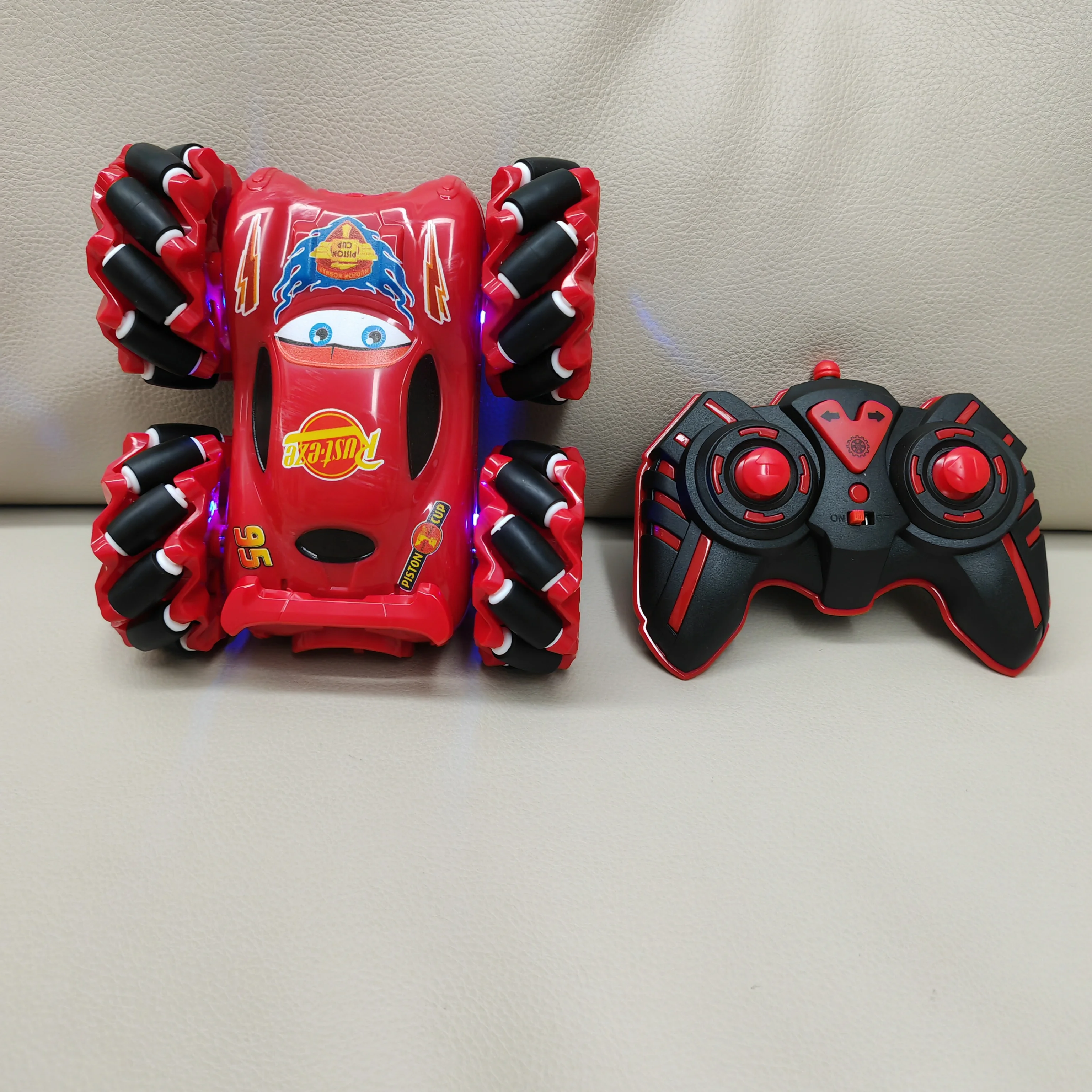 Disney Pixar Cars Electric Remote Control Stunt Car Toy Lightning Mcqueen Remote Control Car Model Toys Children'S Birthday Gift 4