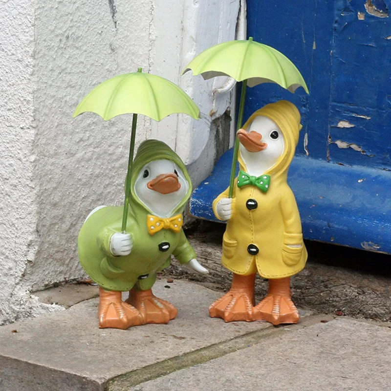 Artificial Mini Ducks Ornament Garden Miniatures Gnomes Moss Terrariums Resin Crafts Figurines Cute Animal Home Decoration resin ornaments garden decoration resin handicraft ornaments resin ornament animal ornaments