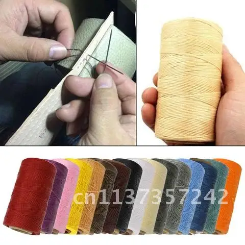 

Waxed 260m Cotton polyester Thread 0.8MM Hand Knitting String Strap Necklace Rope Bead Sewing Craft for Leather Caft Stitching