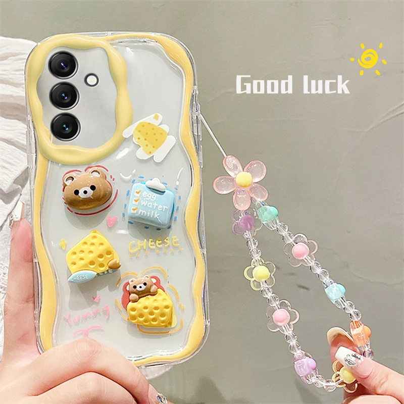 Süße Handyhülle Mit Bären- Und Blumenmotiv Für Samsung Galaxy_voghion.com