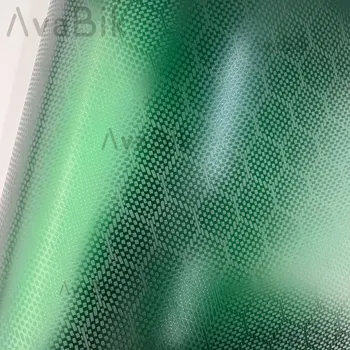 Matte Green HD Honeycomb Carbon Vinyl Car Protective Film With Air Release Like 3M Quality Initial Low Tack Glue Waterproof foil 1