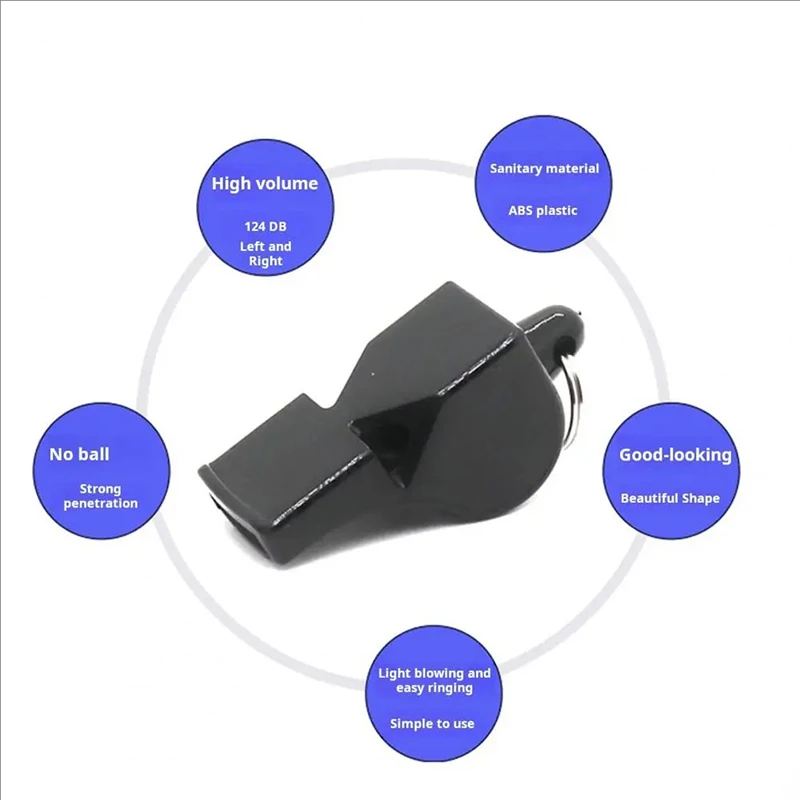 Sports Referee Whistle with Detachable Lanyard 4