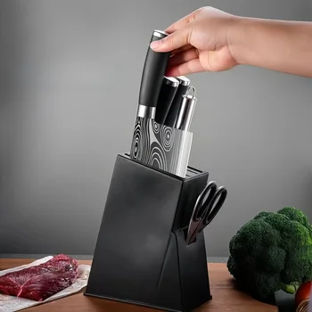 6 Styles Knife Holder Inserted Knives Storage Stand Fruit Knife Cleaver Chop Bone Knife Scissors Organizer Kitchen Accessories 2