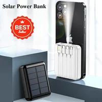 Mini Solar Power Bank 20000 MAh Large Capacity Portable Charger Fast Charging External Battery for iPhone Xiaomi Samsung 2