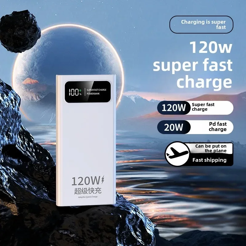 New 120W Super Fast Charging PowerBank Portable Power Bank  20000mAh High Capacity Mobile Power for IPhone Samsung Huawei Xiaomi 3