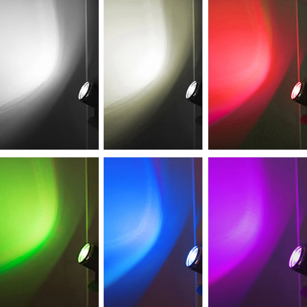 85-265V RGB LED Stage Light 360 Degree Adjustable KTV Bar Wedding Party Black Night Lamp Disco Spotlight Projector 3