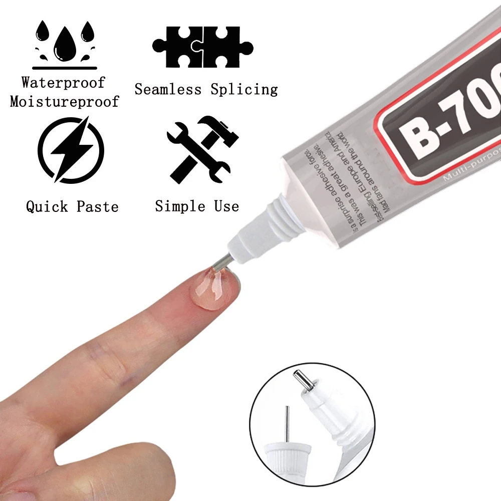 B-7000 투명 접착제, 전화 수리 접착제, 범용 유리 플라스틱, DIY 드릴, 슈퍼 접착제, 15ML, 25ML, 50ML, 110ML
